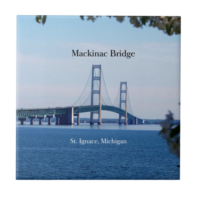 Mackinac Bridge St. Ignace tile (Front)
