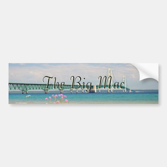 Mackinac Bridge "The Big Mac" Bumper Sticker (Front)