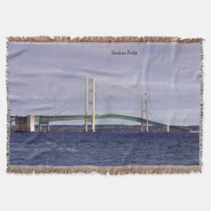 Mackinac Bridge throw blanket