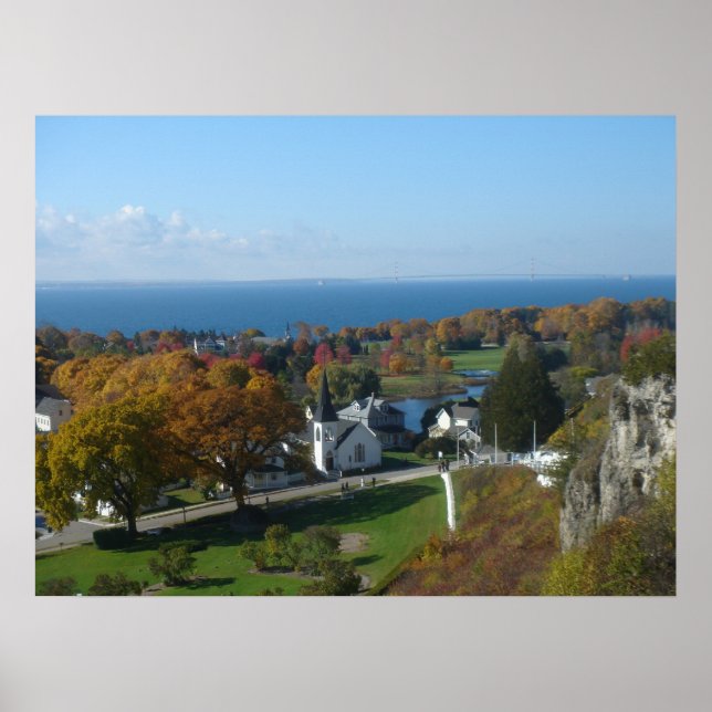 Mackinac Island Autumn Colours Poster (Front)