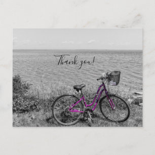 Mackinac Island Bike Selective Colour Thank You Postcard