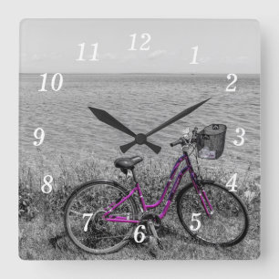 Mackinac Island Bike Selective Colour Wall Clock