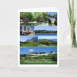Mackinac Island Collage Card