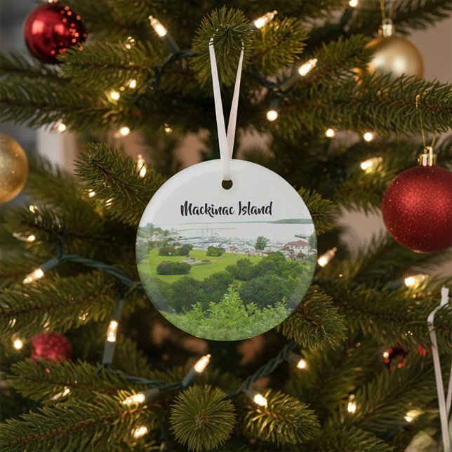 Mackinac Island  Glass Tree Decoration (Creator Uploaded)