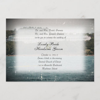 Mackinac Island Grand Hotel Wedding Invitation