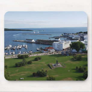 Mackinac Island & Harbor, Michigan Mouse Pad