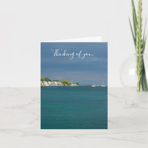 Mackinac Island Harbour Thinking Of You Card