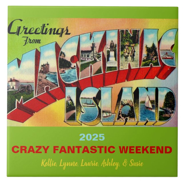 Mackinac Island Memory Ceramic Tile (Front)