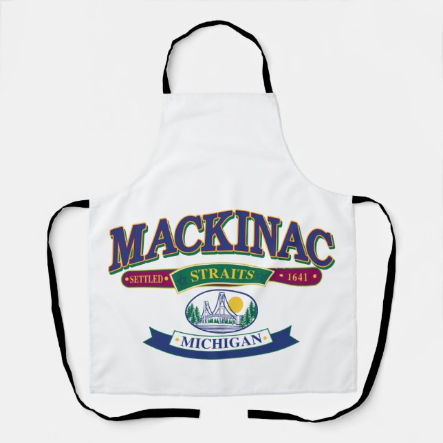 Mackinac Island Michigan Apron (Front)