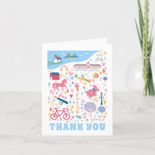 Mackinac Island Michigan Bachelorette Party Thank You Card