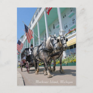 Mackinac Island, Michigan - Grand Hotel Postcard