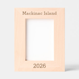 Mackinac Island, Michigan - Laser Engraved Frame 