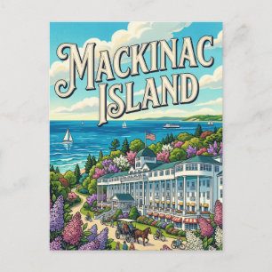 Mackinac Island Postcard