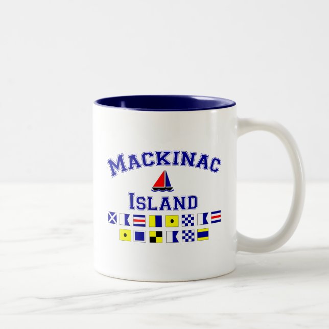 Mackinac Island Two-Tone Coffee Mug (Right)