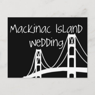Mackinac Island Wedding Postcard
