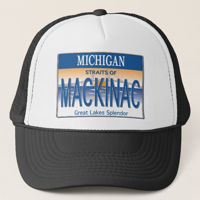 Mackinac License Trucker Hat (Front)