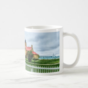 Mackinac Light and Bridge Coffee Mug