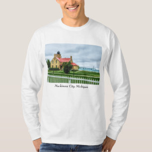 Mackinac Light and Bridge T-Shirt