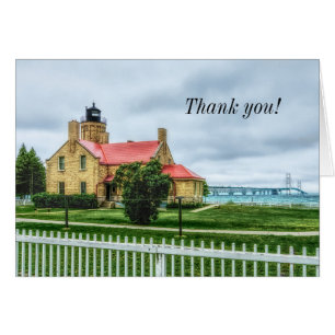 Mackinac Light and Bridge Thank You