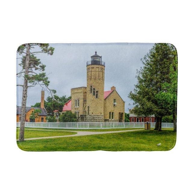 Mackinac Point Light Bath Mat (Front)