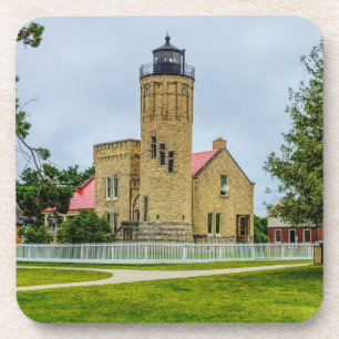Mackinac Point Light Coaster