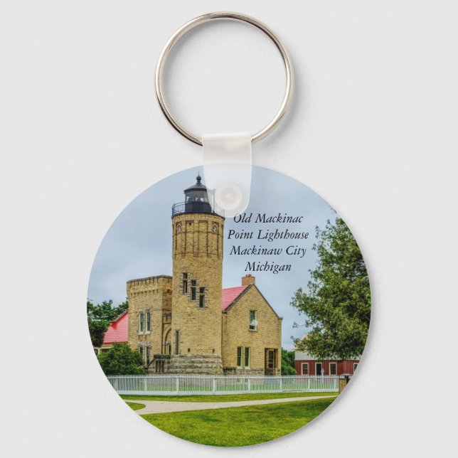 Mackinac Point Light Key Ring (Front)