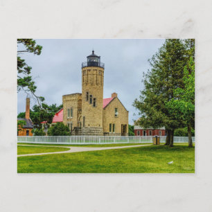 Mackinac Point Light Postcard