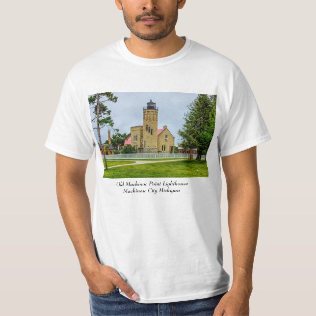 Mackinac Point Light T-Shirt (Front)