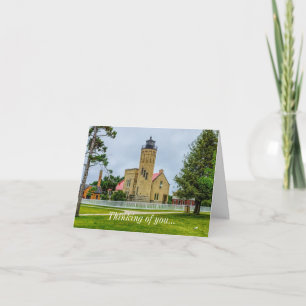 Mackinac Point Light Thinking Of You Card