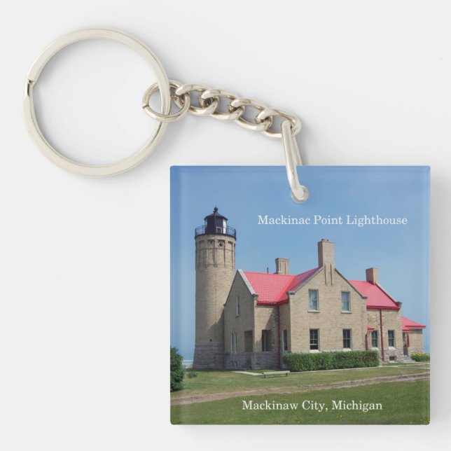 Mackinac Point Lighthouse key chain (Front)