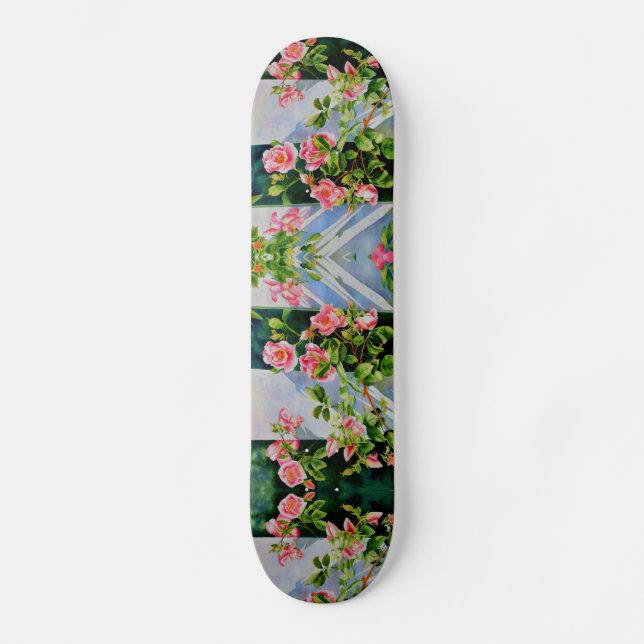 Mackinac Rose Skateboard (Front)