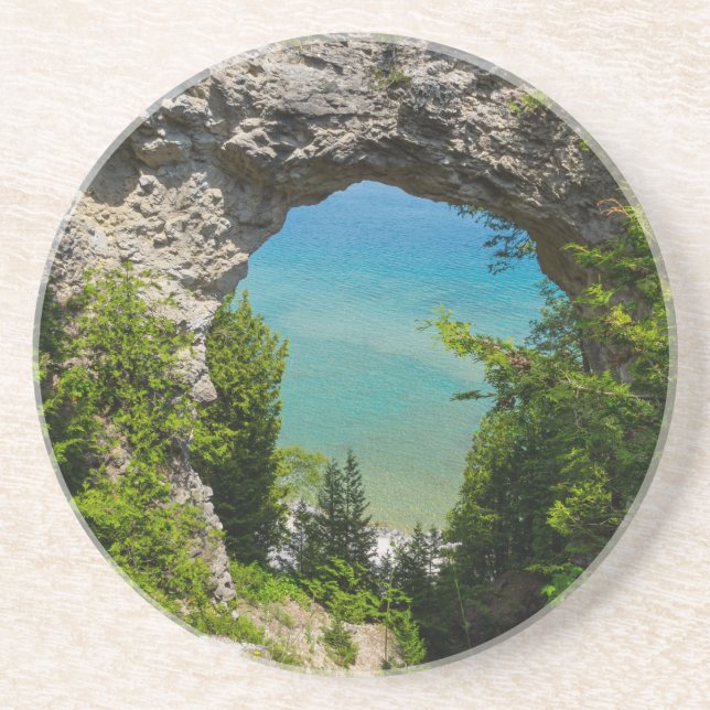 Mackinacs Arch Rock Coaster (Front)