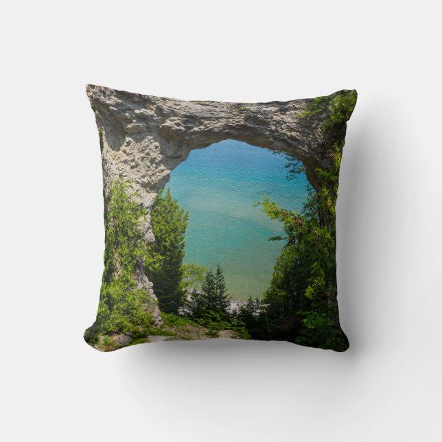 Mackinacs Arch Rock Cushion (Front)