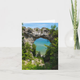 Mackinacs Arch Rock Thank You Card