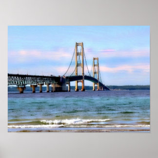 Mackinaw Bridge Poster