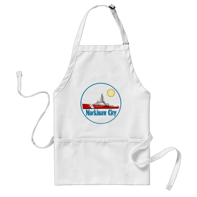 Mackinaw City Michigan Standard Apron (Front)