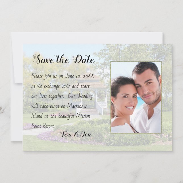 Mackinaw Island Save the Date (Front)