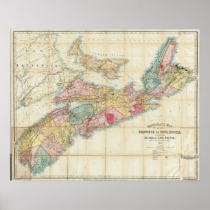 Mackinlay's map of the Province of Nova Scotia 3 Poster