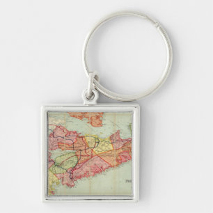 Mackinlay's map of the Province of Nova Scotia 4 Key Ring