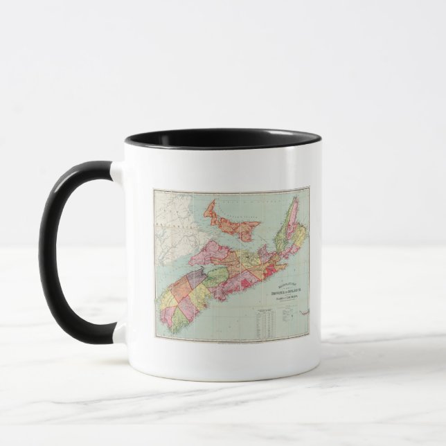 Mackinlay's map of the Province of Nova Scotia Mug (Left)