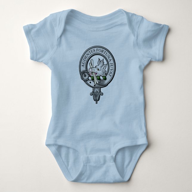 MacKinnon Crest Badge Baby Bodysuit (Front)
