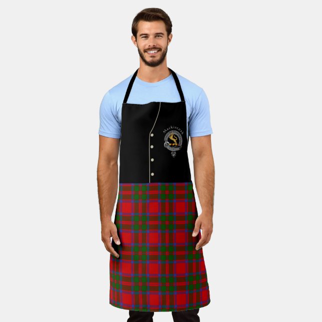Mackintosh Clan Badge & Tartan Kilt Apron (Worn)