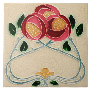 Mackintosh Rose Ceramic Ceramic Tile