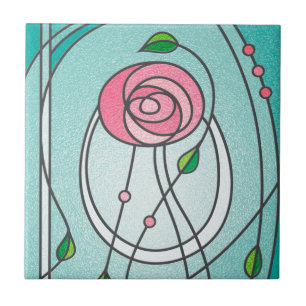 Mackintosh Rose Ceramic Tile