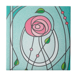 Mackintosh Rose Ceramic Tile