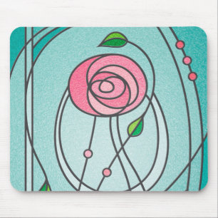 Mackintosh Rose Mouse Pad