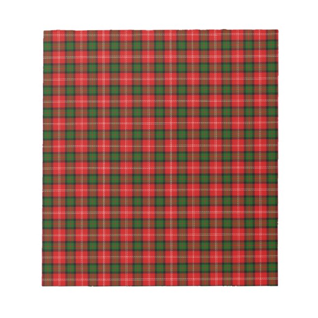 MacKintosh Tartan Notepad (Front)