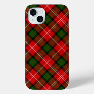 MacKintosh tartan red green plaid iPhone 15 Mini Case