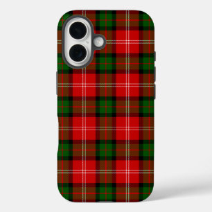 MacKintosh tartan red green plaid iPhone 16 Case