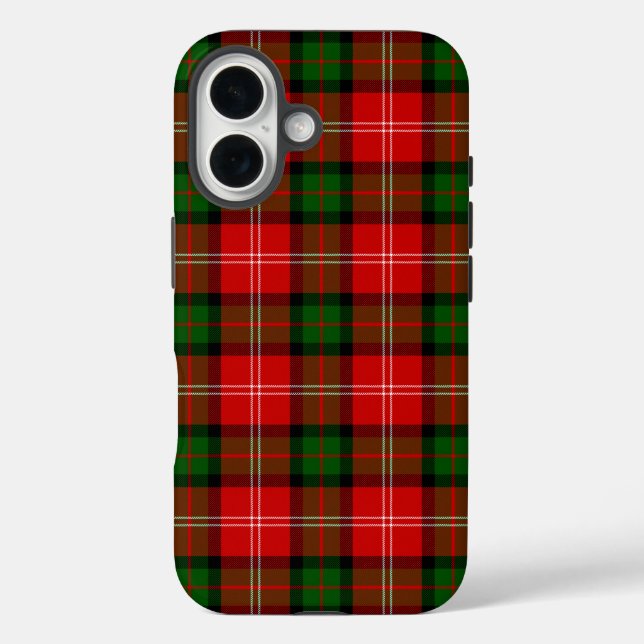 MacKintosh tartan red green plaid Case-Mate iPhone Case (Back)